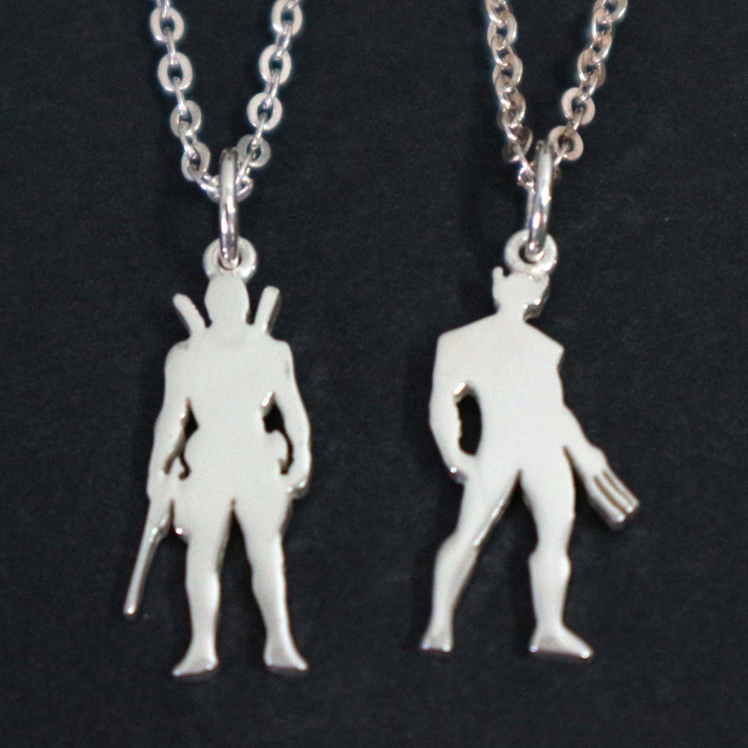 Wolverine and Deadpool Necklace