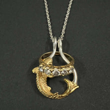 Load image into Gallery viewer, KOI Fish Ring Holder Necklace
