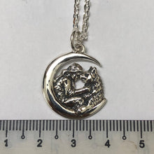 Load image into Gallery viewer, Silver Moon Women Dog Necklace

