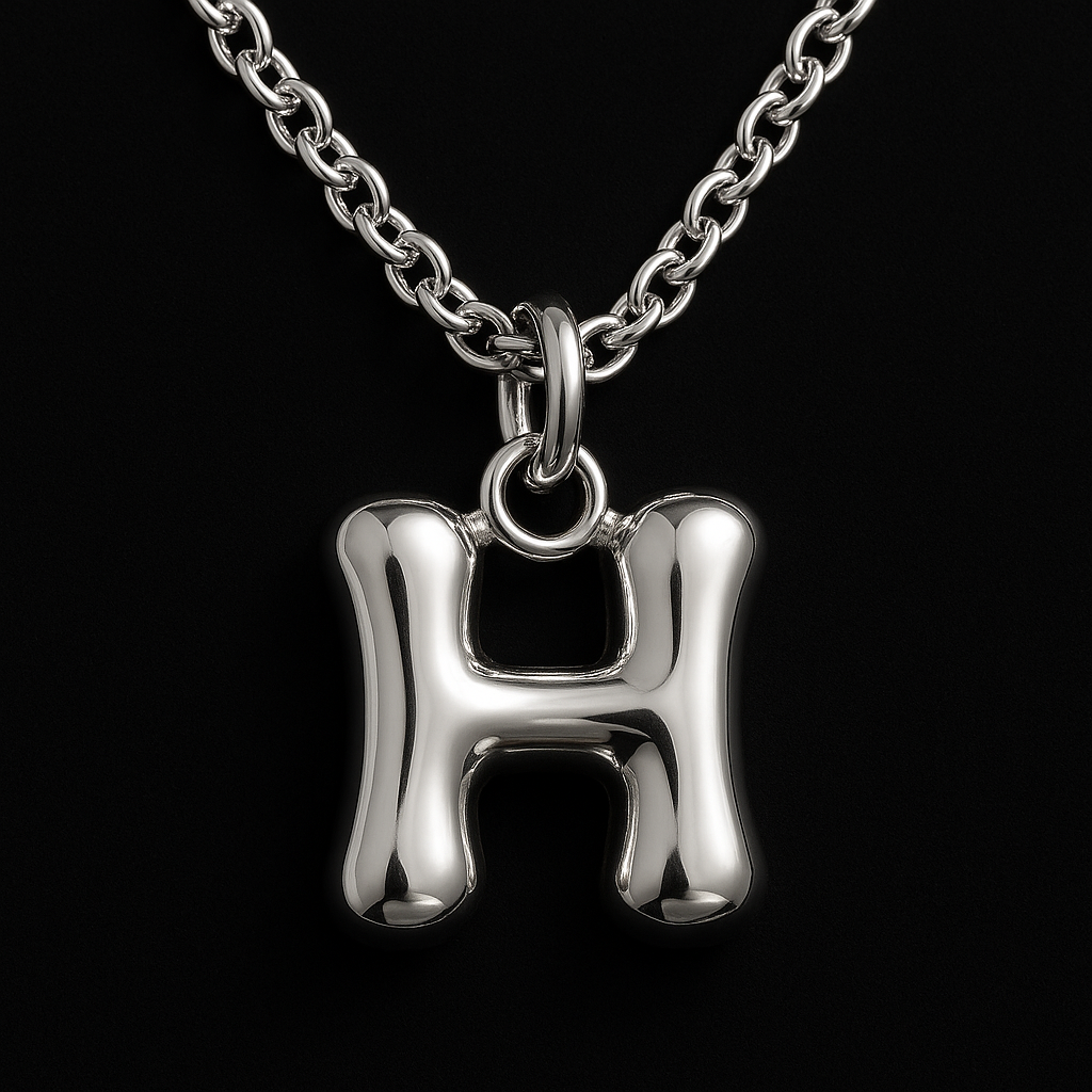 Personalised Bubble Letter Necklace