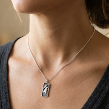 Load image into Gallery viewer, Silver Rabbit Pendant Necklace
