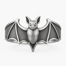 Load image into Gallery viewer, Silver Bat Ring
