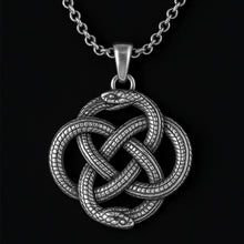 Load image into Gallery viewer, Snake Celtic Knot Necklace

