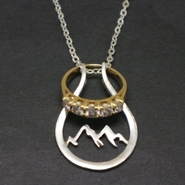 Mountain Ring Holder Necklace