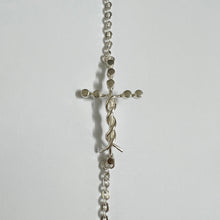 Load image into Gallery viewer, Silver Laminin Cross Bracelet

