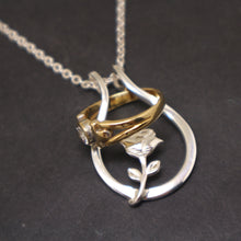 Load image into Gallery viewer, Rose Ring Holder Necklace
