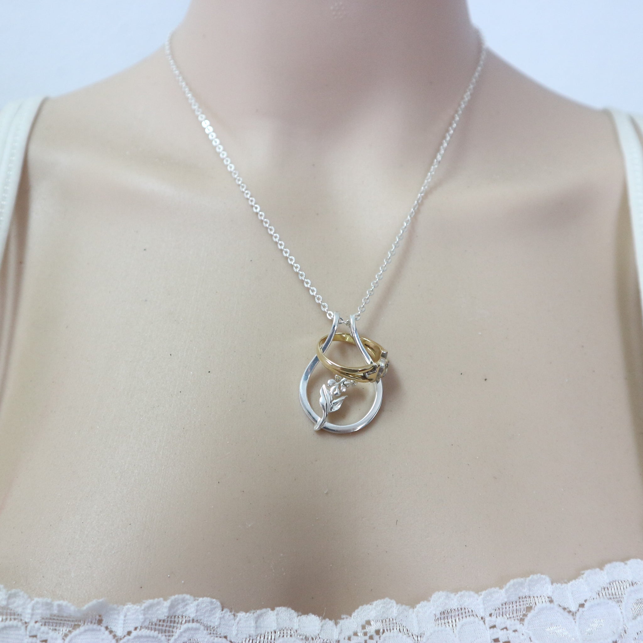 The CONTOUR Ring Keeper by Pixie Wing™ - Premium Ring Holder Necklace