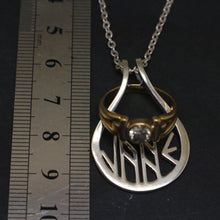 Load image into Gallery viewer, Personalized Rune Ring Holder Necklace
