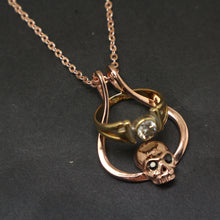 Load image into Gallery viewer, Skull Ring Holder Necklace

