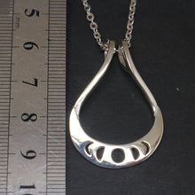 Load image into Gallery viewer, Moon Phases Ring Holder Necklace
