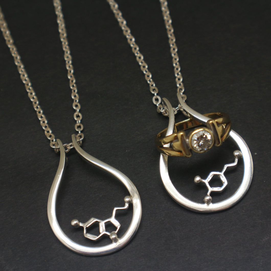 Science Ring Holder Necklace