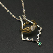 Load image into Gallery viewer, Art Deco Ring Holder Necklace
