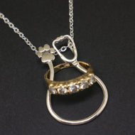 Vet Stethoscope Ring Holder Necklace