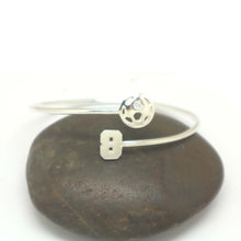 Load image into Gallery viewer, Personalized Jersey Number Soccer ball Bracelet
