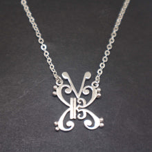 Load image into Gallery viewer, Music Note Butterfly Necklace
