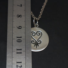 Load image into Gallery viewer, Silver Adinkra Necklace
