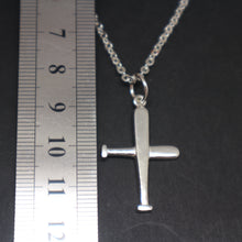 Load image into Gallery viewer, Baseball Bat Cross Necklace
