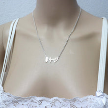 Load image into Gallery viewer, Semicolon Heartbeat Necklace
