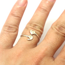 Load image into Gallery viewer, Heart Semicolon Ring Sterling Silver
