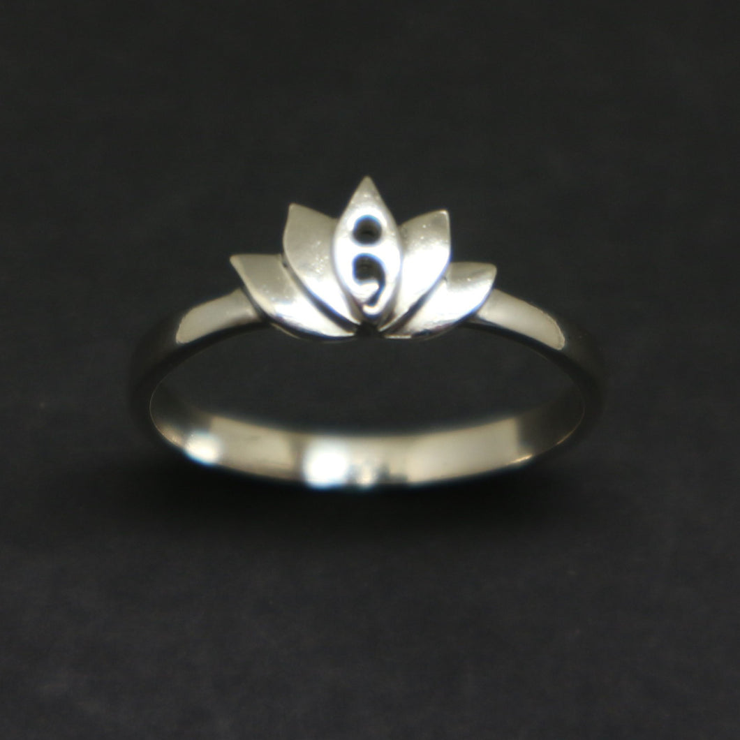 semicolon lotus ring