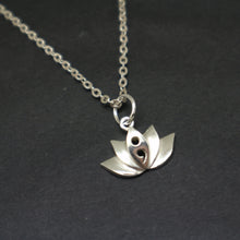 Load image into Gallery viewer, semicolon flower necklace
