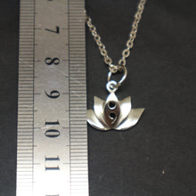 Load image into Gallery viewer, Semicolon Lotus Necklace
