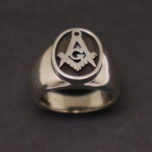 Load image into Gallery viewer, Masonic Men Signet Ring

