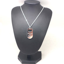 Load image into Gallery viewer, Dog Tag Father and Daughter Necklace Set
