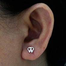 Load image into Gallery viewer, Lesbian Gay Pride Stud Earring
