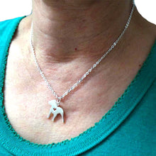 Load image into Gallery viewer, 925 Silver Dog Pitbull Necklace Jewelry
