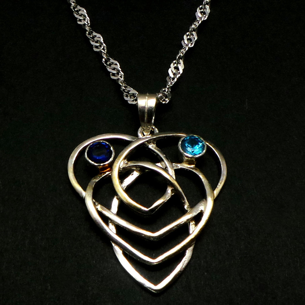Celtic Knot Heart Motherhood Necklace
