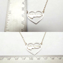 Load image into Gallery viewer, Personalized Hidden Message Sound Wave Necklace
