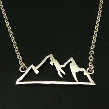 Load image into Gallery viewer, Sterling Silver Mountain Range Necklace
