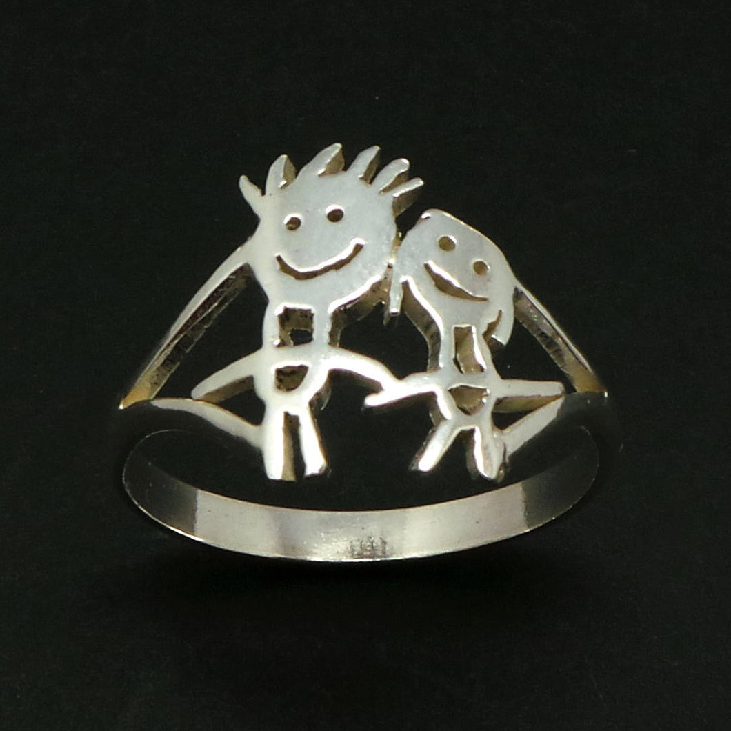 Personalized Kids Art Ring