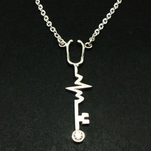 Load image into Gallery viewer, Nurse Stethoscope Key Necklace
