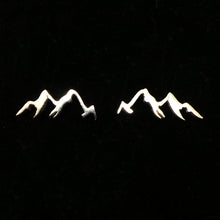 Load image into Gallery viewer, Sterling Silver Mountain Range Stud Earring
