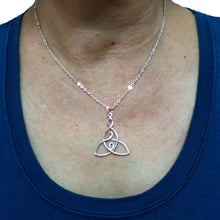 Load image into Gallery viewer, Celtic Mother and 2 Child Knot Necklace
