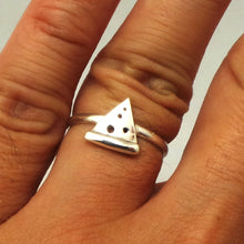Load image into Gallery viewer, Sterling Silver Pizza Ring
