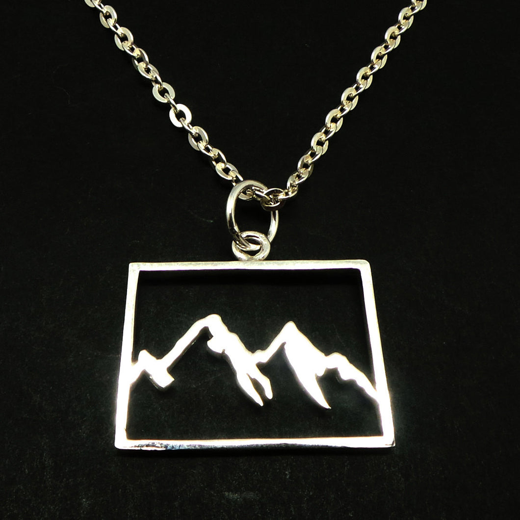 Mountain Range Colorado Necklace