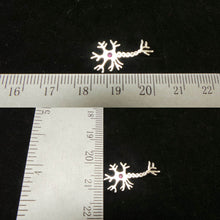 Load image into Gallery viewer, Silver Anatomy Neuron Ear Climber
