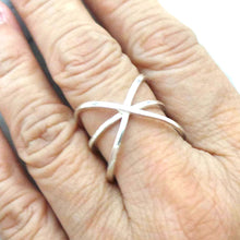 Load image into Gallery viewer, Sterling Silver Criss Cross Ring
