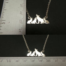 Load image into Gallery viewer, Mother and Child Wolf Necklace
