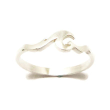 Load image into Gallery viewer, Silver Wave Band Ring for Women
