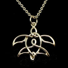 Load image into Gallery viewer, Silver Celtic Knot Turtle Necklace
