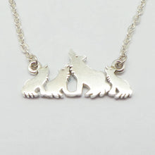 Load image into Gallery viewer, Mother and Child Wolf Necklace
