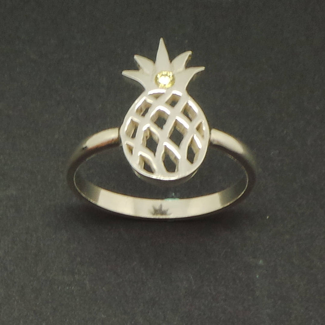 Silver Pineapple Ring