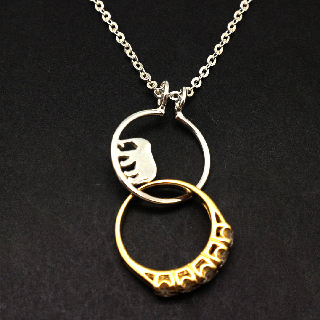 Personalised Russian Ring Necklace By Posh Totty Designs |  notonthehighstreet.com