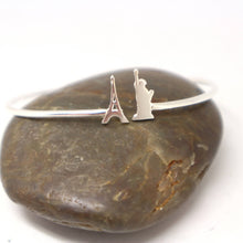 Load image into Gallery viewer, Silver Paris France to New York Bracelet
