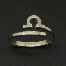 Load image into Gallery viewer, Silver Zodiac Sign Libra Ring
