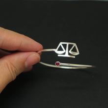Load image into Gallery viewer, Silver Lawyer Scale Of Justice Bracelet
